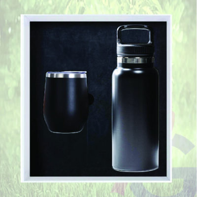 Drinkware Giftset with Premium Bottle and Coffee Mug