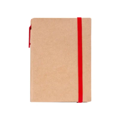 A6 Craft Notebook with Pen and Post-it Red