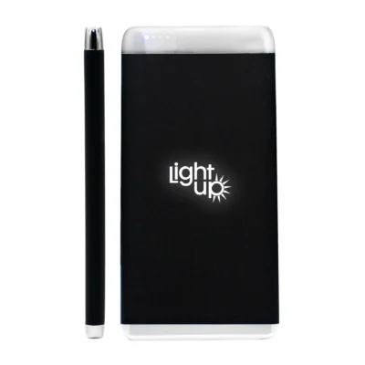 Slim Power bank With Lightup Logo