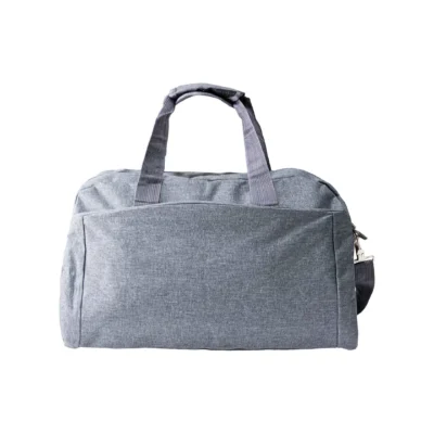 Duffle Bag with front and side pocket gray