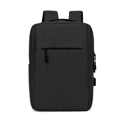 Backpack with USB Charging Point Black