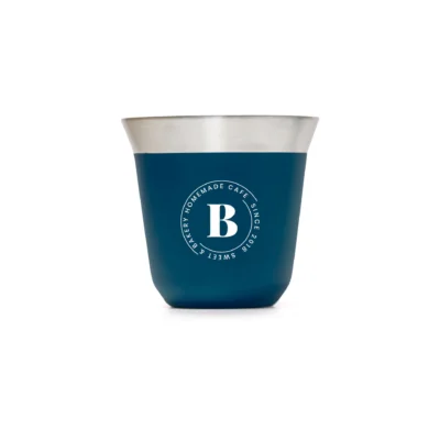 Stainless Steel Espresso Cup Blue