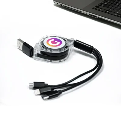 3 in 1 Charging Cable Black