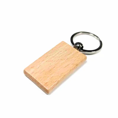 Bamboo keychain Rectangle shape